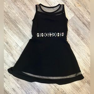 The Children’s Place Black Dress With Gemstones